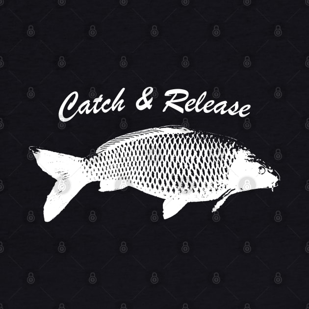 Catch and Release Series, Carp, White color by BassFishin